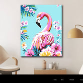 Painting by Numbers Flamingo and Flowers